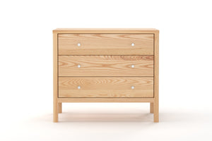 Andes 3-Drawer Lowboy - Ash