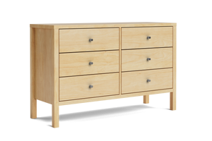 Andes 6-Drawer Lowboy – Pine