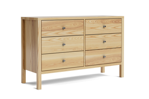 Andes 6-Drawer Lowboy – Ash