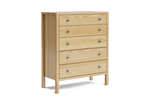 Andes 5-Drawer Tallboy – Ash