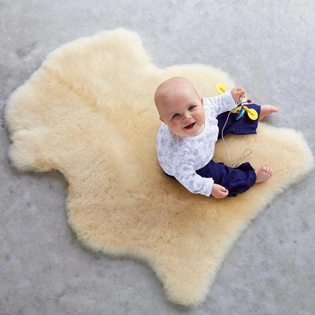 Classic NZ Sheepskin Baby Play Rug