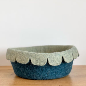 Felt Scalloped Bowl