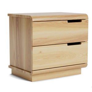 Karamea 2-Drawer Bedside Table – Ash