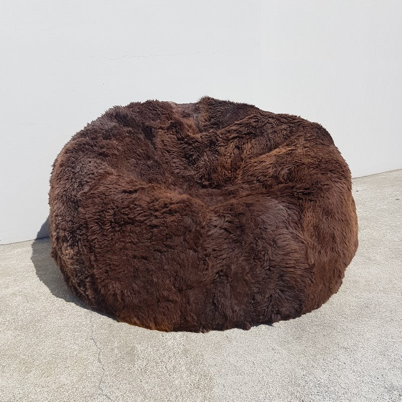 NZ Natural Long Wool Sheepskin Bean Bag