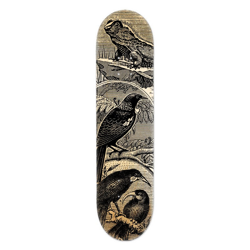 Skateboard Deck Art - Tuatara Stamp