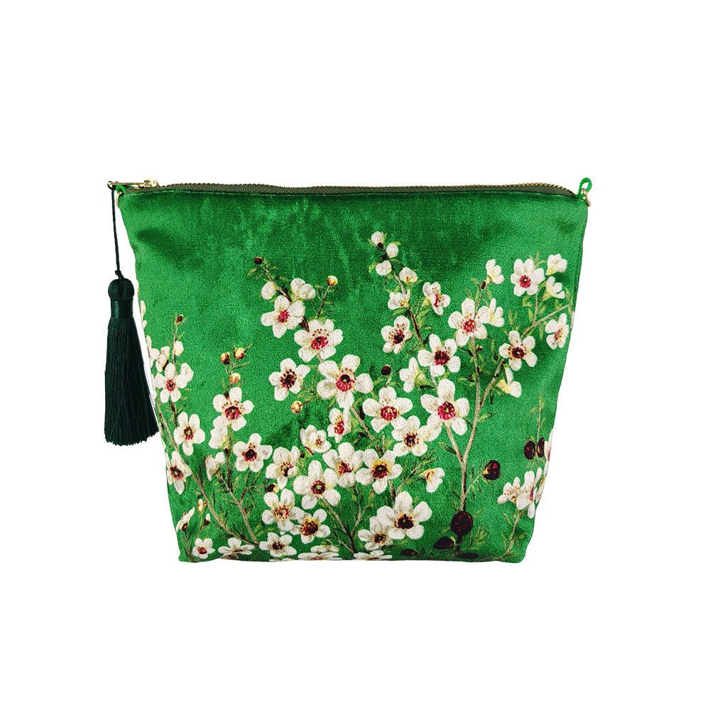 Vintage Velvet Zipped Bag
