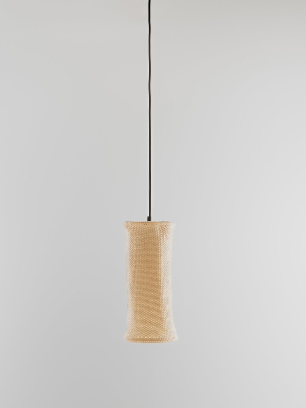 Wool Hoop Long Pendant