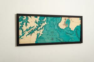 3D Wooden Chart - Cook Strait