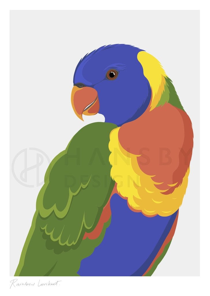 Cathy Hansby Print - Rainbow Lorikeet