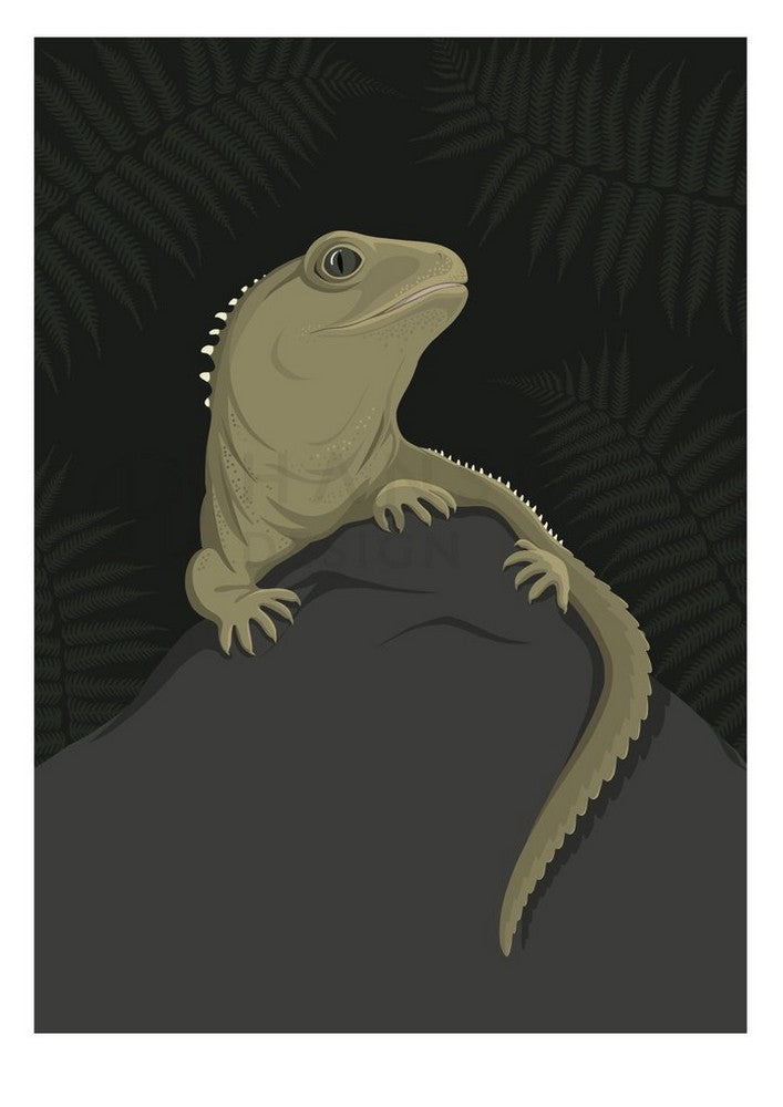 Cathy Hansby Print - Tuatara