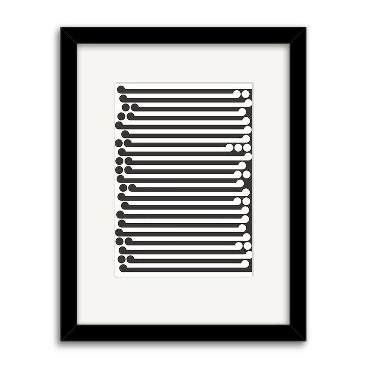 Gordon Walters Print - Back on White