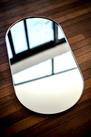 Outline Oval Wall Mirror