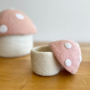 Felt Toadstool Trinket Boxes