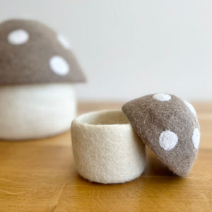 Felt Toadstool Trinket Boxes