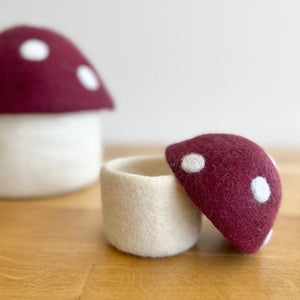 Felt Toadstool Trinket Boxes