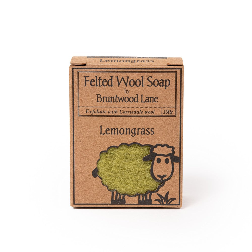 Felted Wool Soap - Lemongrass