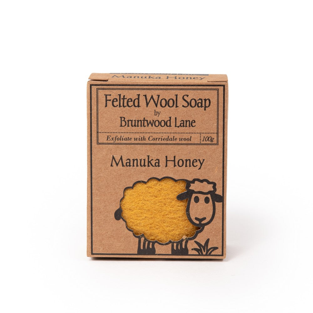 Felted Wool Soap - Manuka Honey