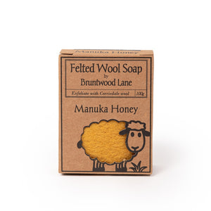 Felted Wool Soap - Manuka Honey