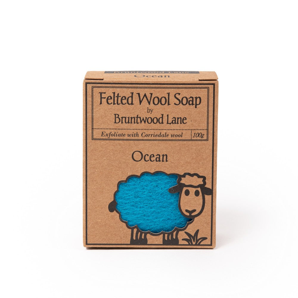 Felted Wool Soap - Ocean