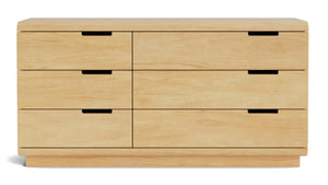 Karamea 6-Drawer Wide Lowboy - Pine