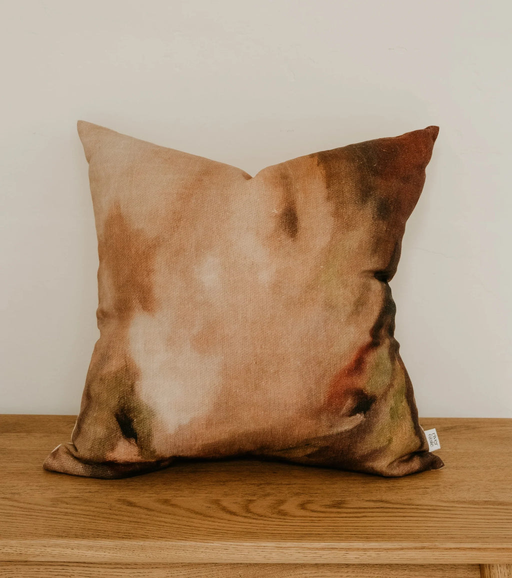 Limited Edition Hand-Painted Square Cushion