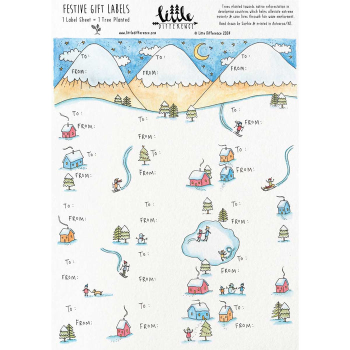 Little Difference Festive Gift Labels
