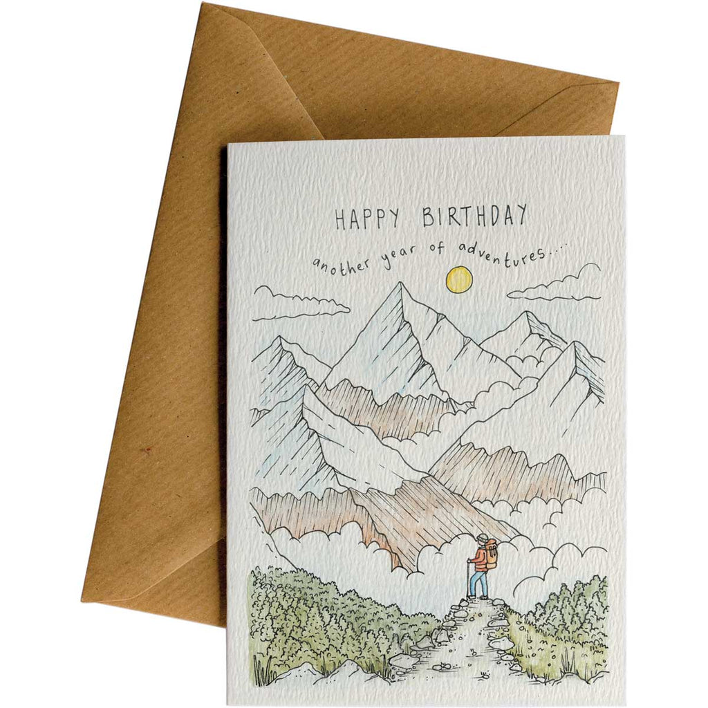 Little Difference Greeting Card - Birthday Adventure Mountains