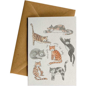 Little Difference Greeting Card - Crazy Cats
