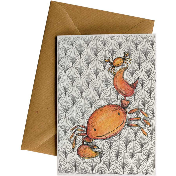 Little Difference Greeting Card - Hero Crabs