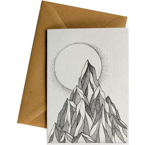 Little Difference Greeting Card - Mountain Moon