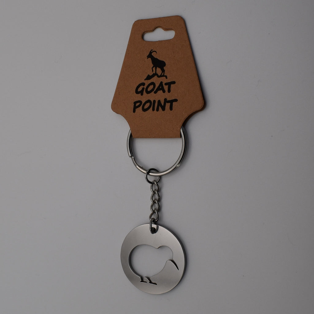 Native Bird Stainless Steel Keyring
