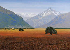 Peter Hall Print - Southern Mountains