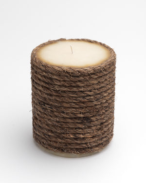 Rope Pillar Citronella Outdoor Candle