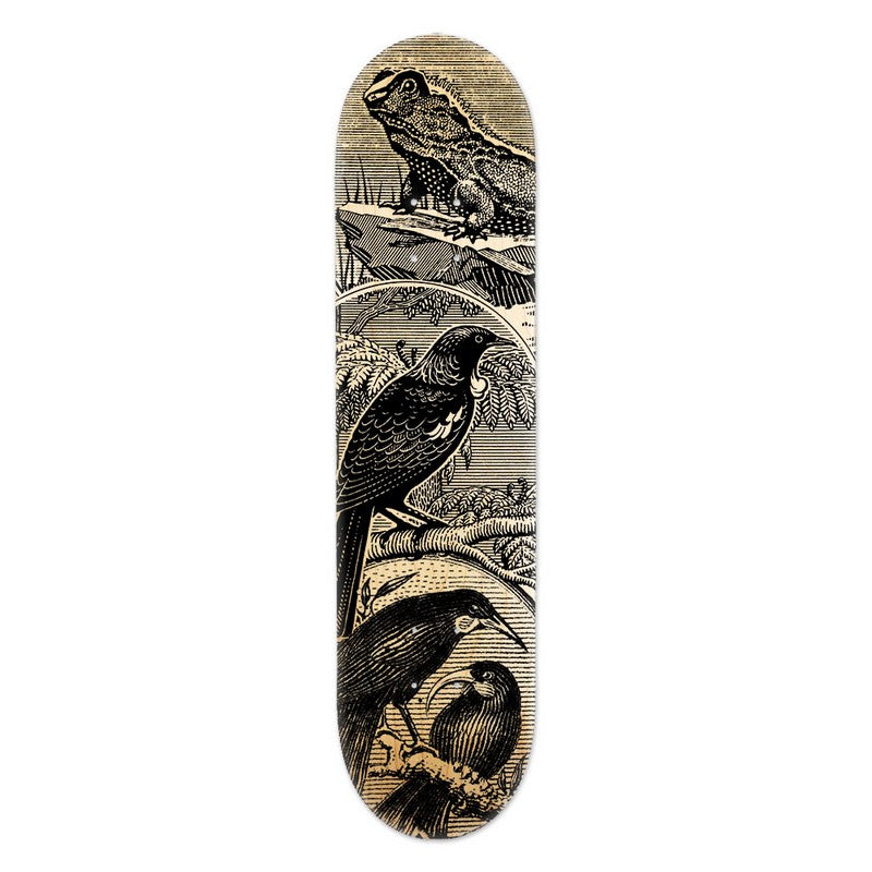 Skateboard Deck Art -Tuatara Stamp