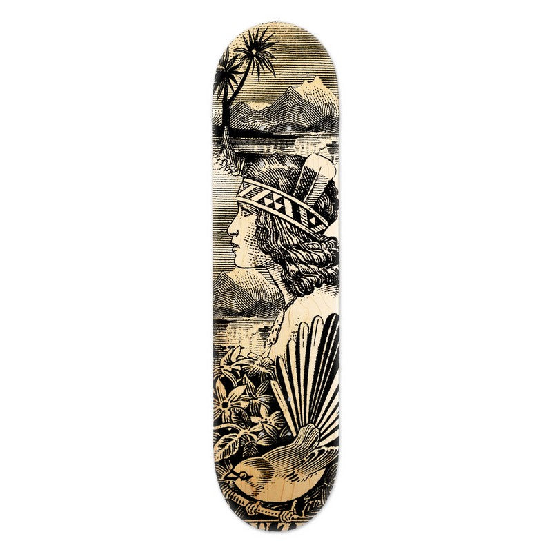 Skateboard Deck Art - Wahine Stamp