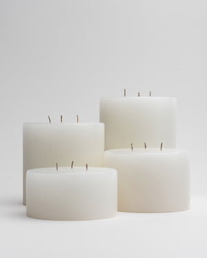 3-Wick Cream Pillar Candle