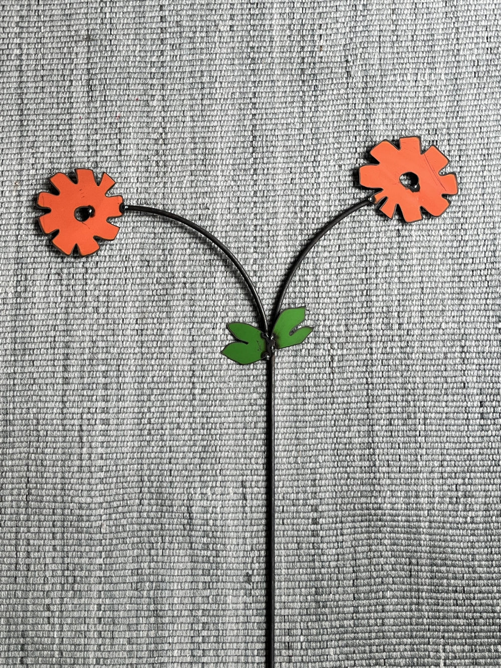 Twin-Headed Metal Flower