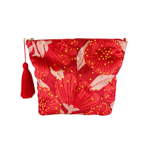 Vintage Velvet Zipped Bag