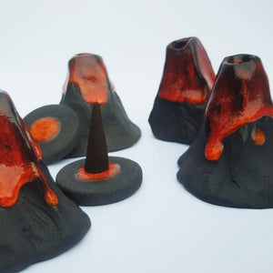 Volcano Incense Cone Burner ceramic