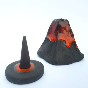 Volcano Incense Cone Burner ceramic