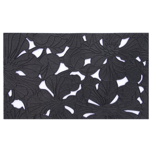 Water Lily Rubber Doormat