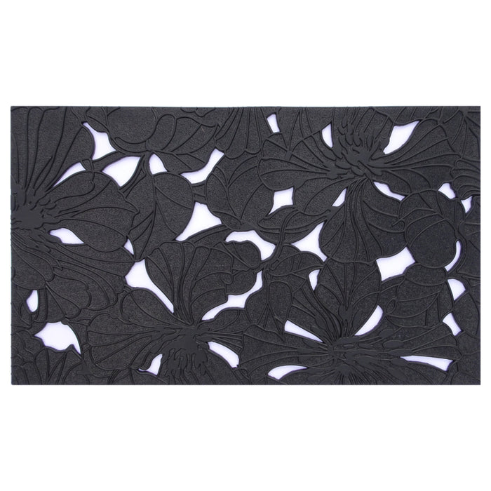 Water Lily Rubber Doormat