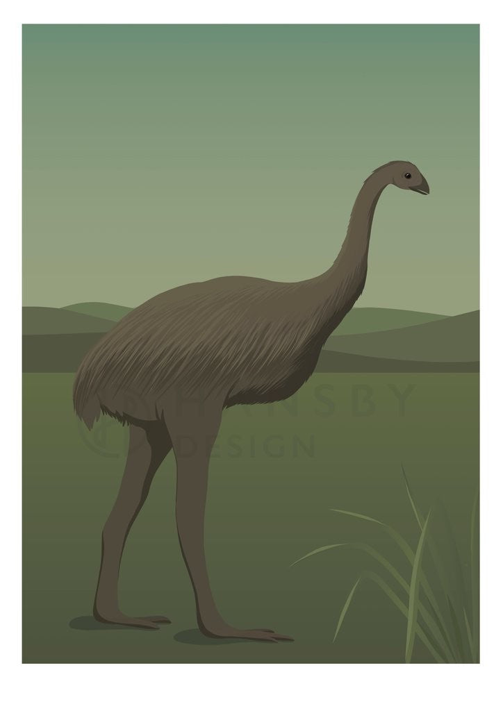 Cathy Hansby Print - Giant Moa