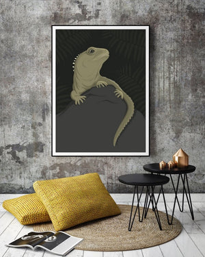 Cathy Hansby Print - Tuatara