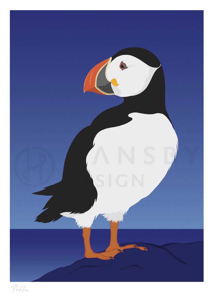 Cathy Hansby Print - Puffin