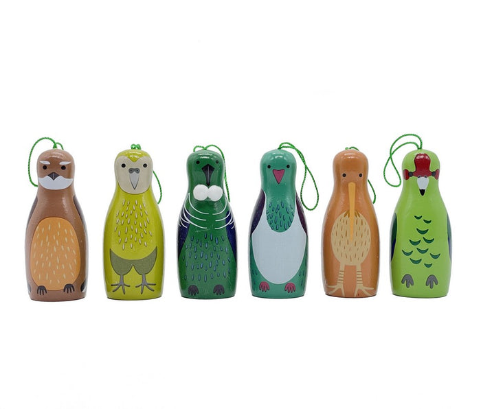 Native Bird Ornaments (Set of 6)