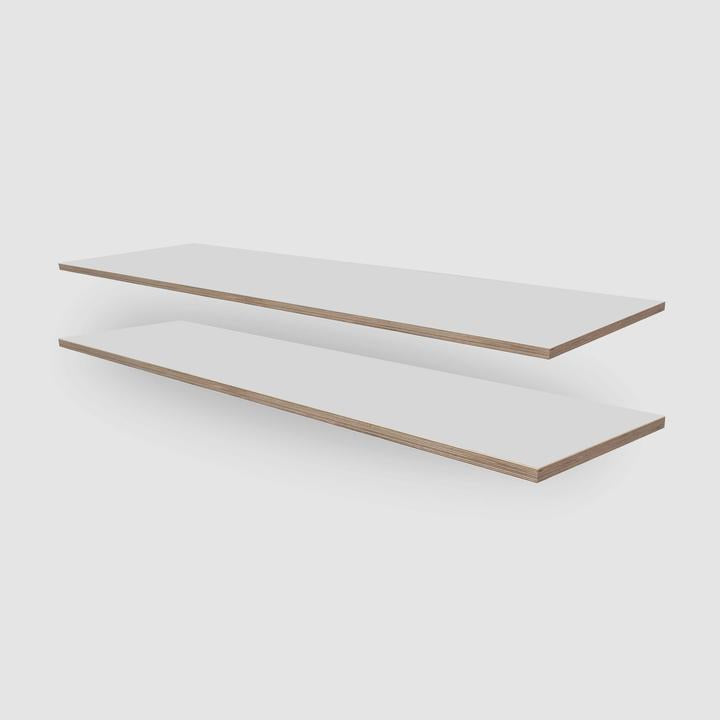 SupaWhite Plywood Wall Shelves (Set of 2)