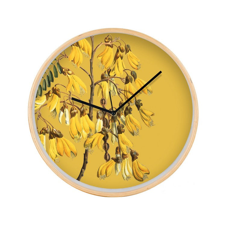 Vintage Botanical Clock