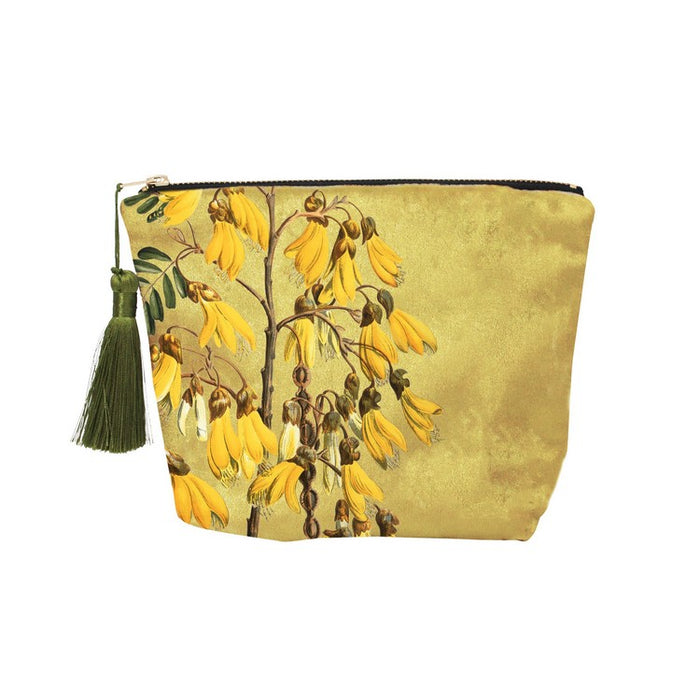 Velvet Vintage Botanical Zipped Bag