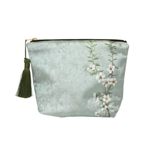 Velvet Vintage Botanical Zipped Bag